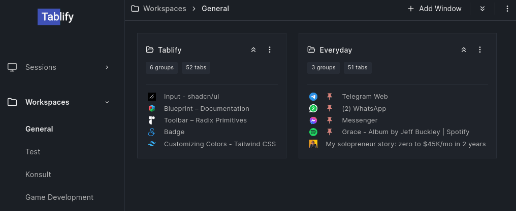 workspaces
